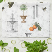 Italienische Villa Garten Küchentuch (Gefaltet)