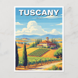 Italienische Villa im Stil der Toskana Postkarte