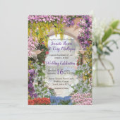 Italienische Villa über einem See Einladung (Stehend Vorderseite)