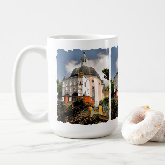ITALIENISCHE VILLAGE WALES KAFFEETASSE (Mit Donut)