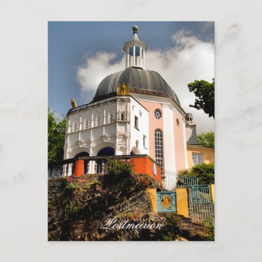 ITALIENISCHE VILLAGE WALES POSTKARTE (Vorderseite)