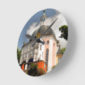 ITALIENISCHE VILLAGE WALES RUNDE WANDUHR (Winkel)