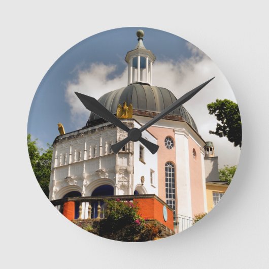 ITALIENISCHE VILLAGE WALES RUNDE WANDUHR (Vorderseite)