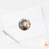 ITALIENISCHE VILLAGE WALES RUNDER AUFKLEBER (Umschlag)