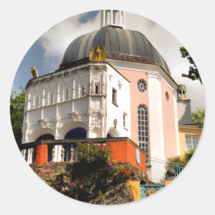 ITALIENISCHE VILLAGE WALES RUNDER AUFKLEBER