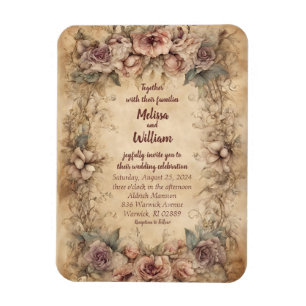Italienische Vintage-Hochzeit Magnet