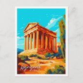 Italienische Vintage-Illustration Postkarte (Vorderseite)