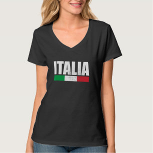 Italienische Vintage italienische Flagge Italien 1 T-Shirt