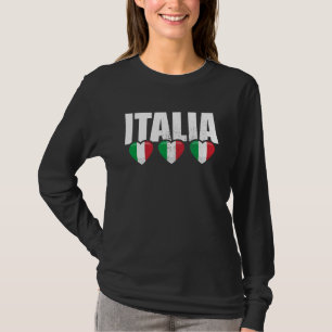 Italienische Vintage italienische Flagge Italien 2 T-Shirt