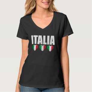 Italienische Vintage italienische Flagge Italien T-Shirt