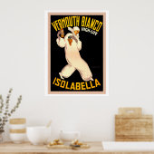 Italienische Vintage-Retro-Werbung für Vermouth Poster (Küche)