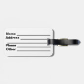 Italienische Wappen-Gepäckmarke Gepäckanhänger (Rückseite horizontal)