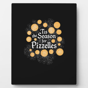 Italienische Weihnachten Die Jahreszeit für Pizzel Fotoplatte