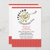 Italienische Weihnachtsabend Einladung (Vorne/Hinten)