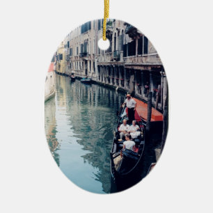 Italienische Weihnachtsbaum-Verzierung - Venedig, Keramikornament