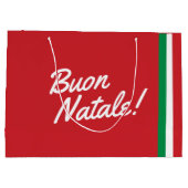 Italienische Weihnachtsgeschenktasche Große Geschenktüte (Rückseite)