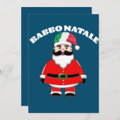 Italienische Weihnachtskarte Feiertagskarte (Vorne/Hinten)