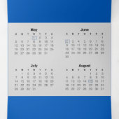 Italienische Weihnachtskarte mit Kalender 2024 Dreifach-gefaltete Programmkarte (Innenseite Mitte)