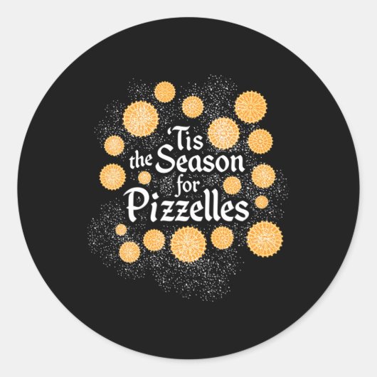 Italienische Weihnachtskekse - Die Jahreszeit für Runder Aufkleber (Vorderseite)