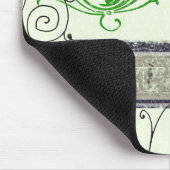 Italienische Wein-Flasche Vintages Mousepad (Ecke)