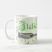 Italienische Wein-Flaschen-Kaffee-Tasse Kaffeetasse (Links)