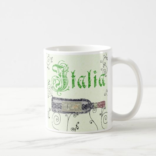Italienische Wein-Flaschen-Kaffee-Tasse Kaffeetasse (Rechts)