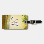 Italienische Weinkellerei Monogramm Gepäckstück Gepäckanhänger (Vorderseite horizontal)