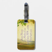 Italienische Weinkellerei Monogramm Gepäckstück Gepäckanhänger (Rückseite vertikal)