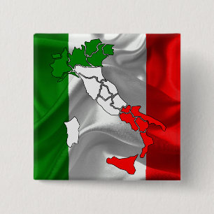 Italienische wellenartig bewegende Flagge Button