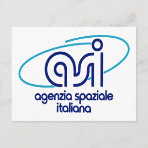 Italienische Weltraumorganisation Agenzia Spaziale Postkarte
