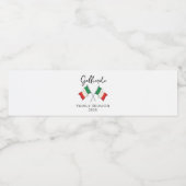 Italienische Wiedersehen-Wasserflaschen-Labels Wasserflaschenetikett (Einzelnes Label)