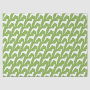 Italienische Windhund-Silhouetten-Muster Seidenpapier