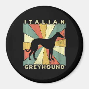 Italienische Windhunde-70er-Geschenk Magnet