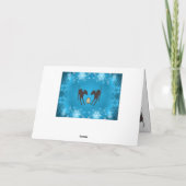 Italienische Windhunde Feiertagskarte (Rückseite)