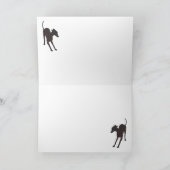 Italienische Windhunde Feiertagskarte (Innenseite)