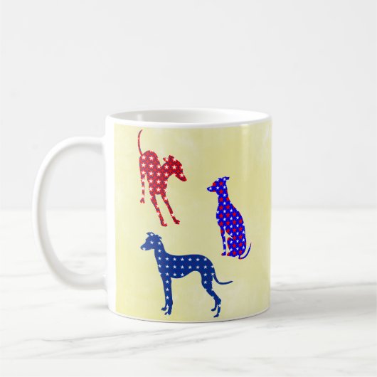 Italienische Windhunde Kaffeetasse (Links)