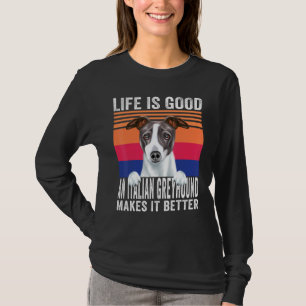 Italienische Windhunde machen Ihr Leben Vintag gut T-Shirt