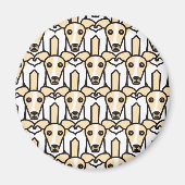 Italienische Windhunde Magnet (Vorne)