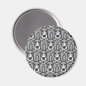 Italienische Windhunde Magnet (Vorderseite/Rückseite)