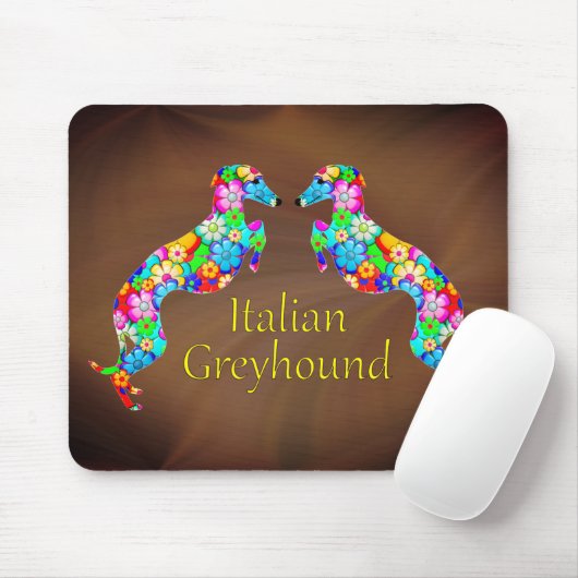 Italienische Windhunde Mousepad (Mit Mouse)