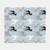Italienische Windhunde oder Whippets Mitte des Jah Fleecedecke (Vorderseite (Horizontal))