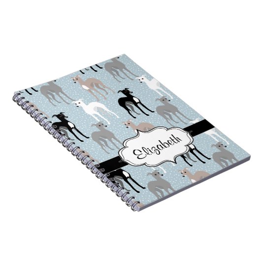 Italienische Windhunde oder Whippets Notizblock (Rechte Seite)