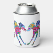 Italienische Windhunde spielen Dosenkühler (Kanne Rückseite)