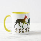 Italienische Windhunde Tasse (Links)
