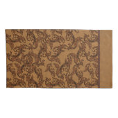 Italienische Wirbel der Renaissance-Blätter (Rost Kissenbezug (Rückseite-Rechts)