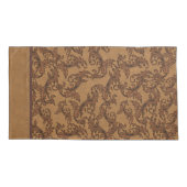 Italienische Wirbel der Renaissance-Blätter (Rost Kissenbezug (Rückseite-Links)