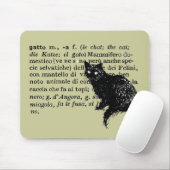 Italienische Wörterbuchkatze Mousepad (Mit Mouse)