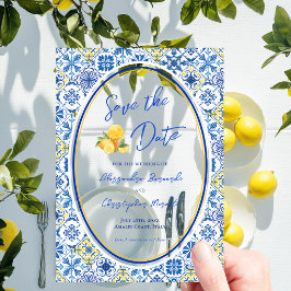 Italienische Zielhochzeit Acryl Save The Date Acryleinladungen