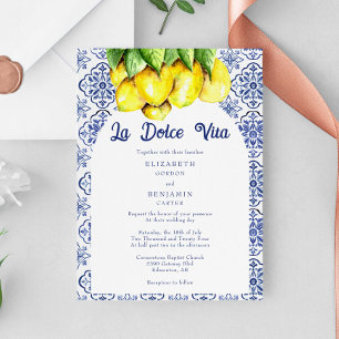 Italienische Zitrone La Dolce Vita Hochzeit Medite Einladung
