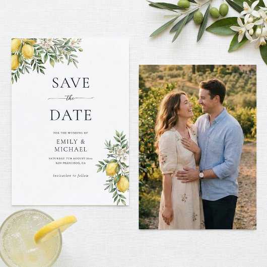 Italienische Zitrone - Save The Date Mit Foto Flac